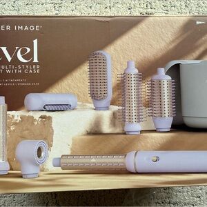 Sharper Image Lavender and Gold Multi-Styler Hair Tool Set